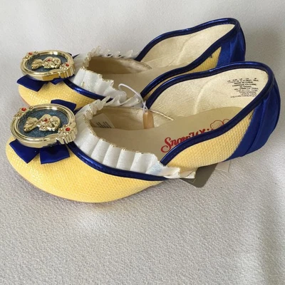 Disney Store Disfraz Blancanieves Zapatos de Vestir para Niños EE. UU. 11/12 Amarillo Azul Foto 1 de 4