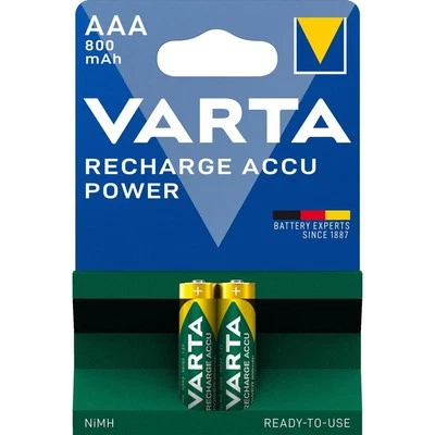 [56703101402] VARTA Blister de 2 piles NiMH "Longlife Accu", Micro (AAA/HR03)... - Photo 1/2