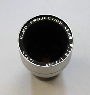 Lente de proyección 8 mm Super 8 ELMO 20 mm F:1,3 proyector de película de películas de Japón Foto 1 de 4