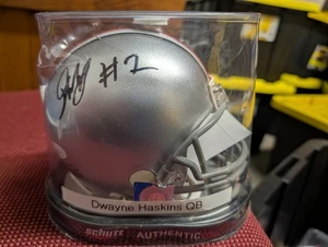 Dwayne Haskins Ohio State Buckeyes autographed signed mini helmet Coa - Picture 1 of 2