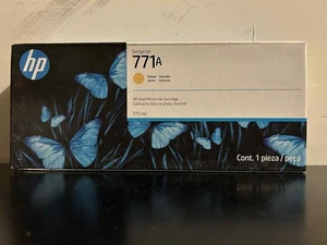 HP 771A Yellow Ink Cartridge B6Y18A New OEM Sealed Warranty Exp 07/24 - Bild 1 von 3