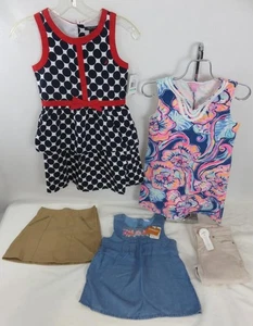 5pc Gymboree Top Jeans Pants Skirt NWT +Nautica & Lilly Pulitzer Dresses Size 8 - Picture 1 of 12