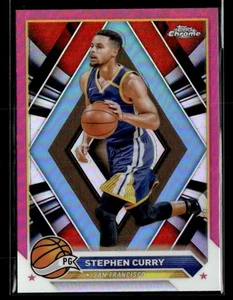 2023-24 Topps Chrome #30 Stephen Curry Pink Refractors - Picture 1 of 2