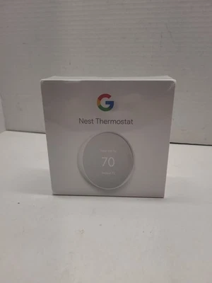 NEW Google Nest Smart Programmable Wifi Thermostat - Snow GA01334-US - Image 1 of 4