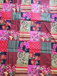 VINTAGE Moda Fabrics "Rooftop Garden" OOP Patchwork Floral Quilt Fabric 56"x43" - Picture 1 of 4