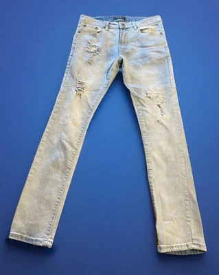 Pantalones de mezclilla Thread Theory para hombre talla 32X30 ajustados índigo lisos elegantes Foto 1 de 4