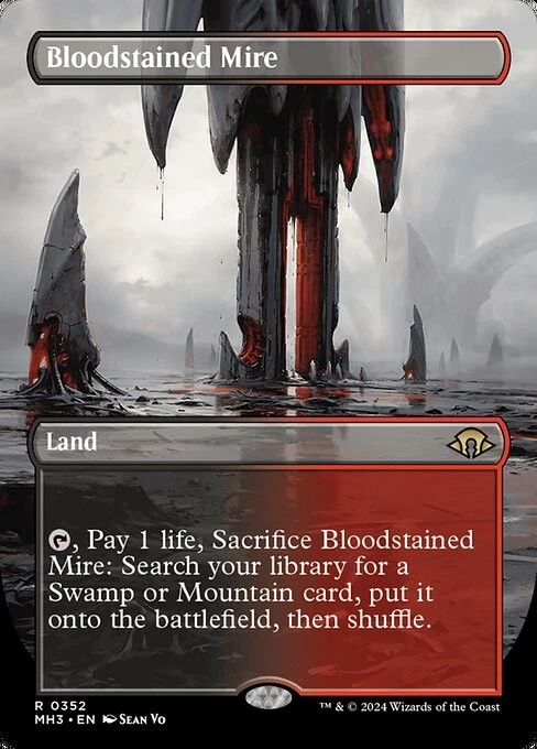 Bloodstained Mire Borderless Regular - Modern Horizons 3 MTG-NM - Image 1 of 1