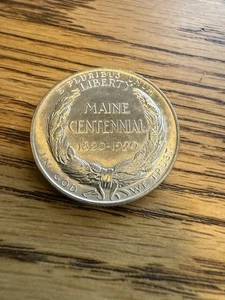1920 Maine Commemorative Half Dollar - Picture 1 of 8