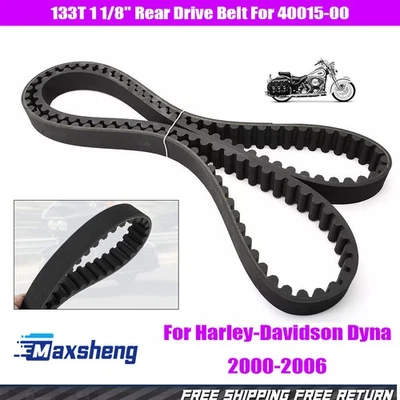 Correa de transmisión trasera 133T 1 1/8" para Harley Dyna FXD Super Glide Fxdl réplica 40015-00 Foto 1 de 4