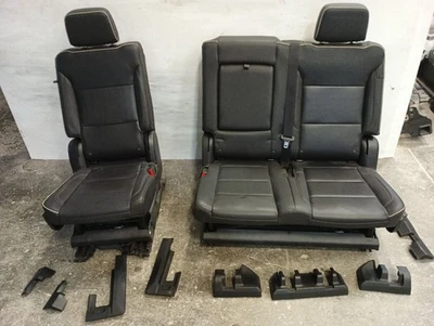 2021-2025 GM SUV Black Leather 2nd Row Seats Yukon Tahoe Suburban 12262814 Foto 1 de 4