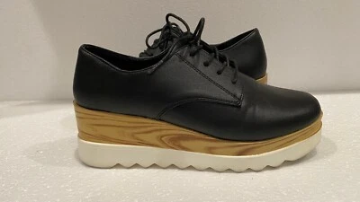 Mocasines de plataforma Oxford con plataforma buscada zapatos informales Creepers talla 7,5 Foto 1 de 4