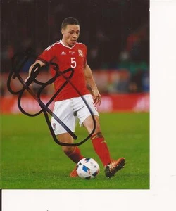 WALES & ASTON VILLA * JAMES CHESTER SIGNED 5x4 ACTION PHOTO+COA - Picture 1 of 1