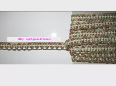 11 METRES DE GALON DE PASSEMENTERIE ANCIENNE DE LYON-AVEC LUREX DORÉ-N°AM42 - Photo 1/3