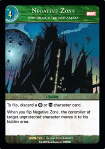 VS System: Negative Zone, Non-Unique - Prison Alpha [Played] Marvel Universe TCG - Image 1 of 1