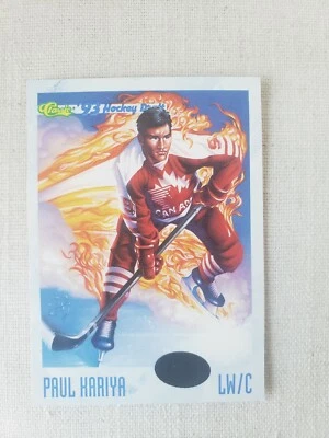 1993 Classic Draft Hockey Art #113 Paul Kariya Rookie Card Anaheim Ducks RC - Image 1 of 2