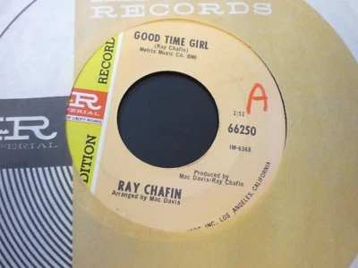 Ray Chafin -Good time girl / Life is a winner 45 60s sunshine pop promo Foto 1 de 2