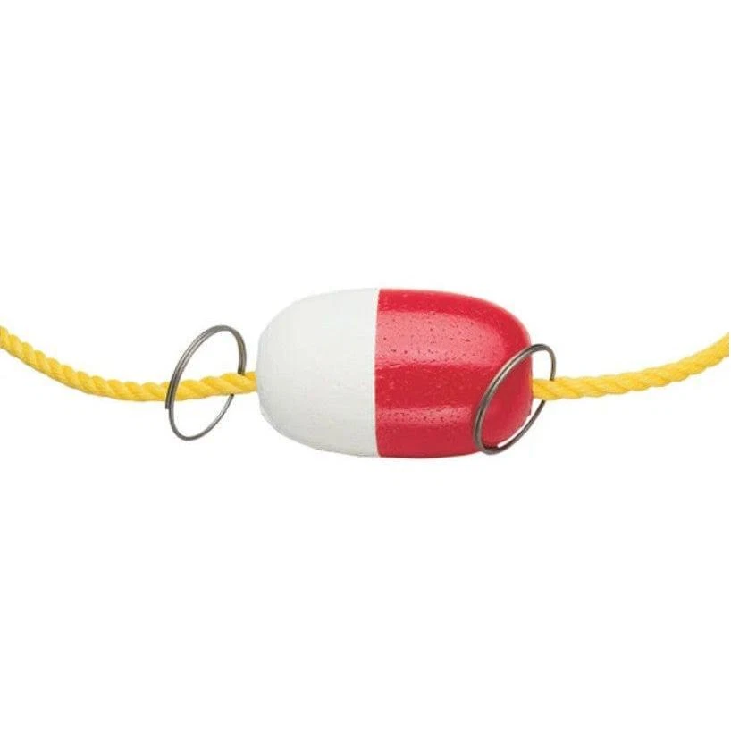Cal-june Polystyrene Economy Rope Float 5" L Red and White #1504 - Image 1 of 1