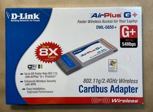 D-link Air Plus G 802.11g - 2.4gHz Wireless USB Adapter - NEW AND SEALED - - Picture 1 of 6