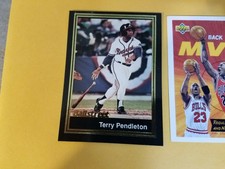 Terry Pendleton Braves Diamond BallStreet 1991 #D2 OVERSIZE RARE Oddball