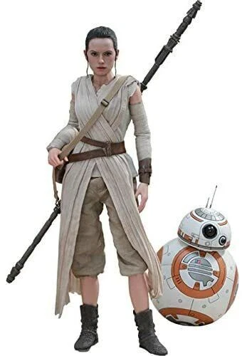Figura de acción Hot Toys Star Wars The Force Awakens Rey y BB-8 12 pulgadas - MMS337 Foto 1 de 1