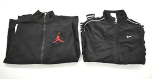 2 Nike/Jordan Youth Black Full Zip Long Sleeve Stand-Up Collar Sports Jacket M - Picture 1 of 7