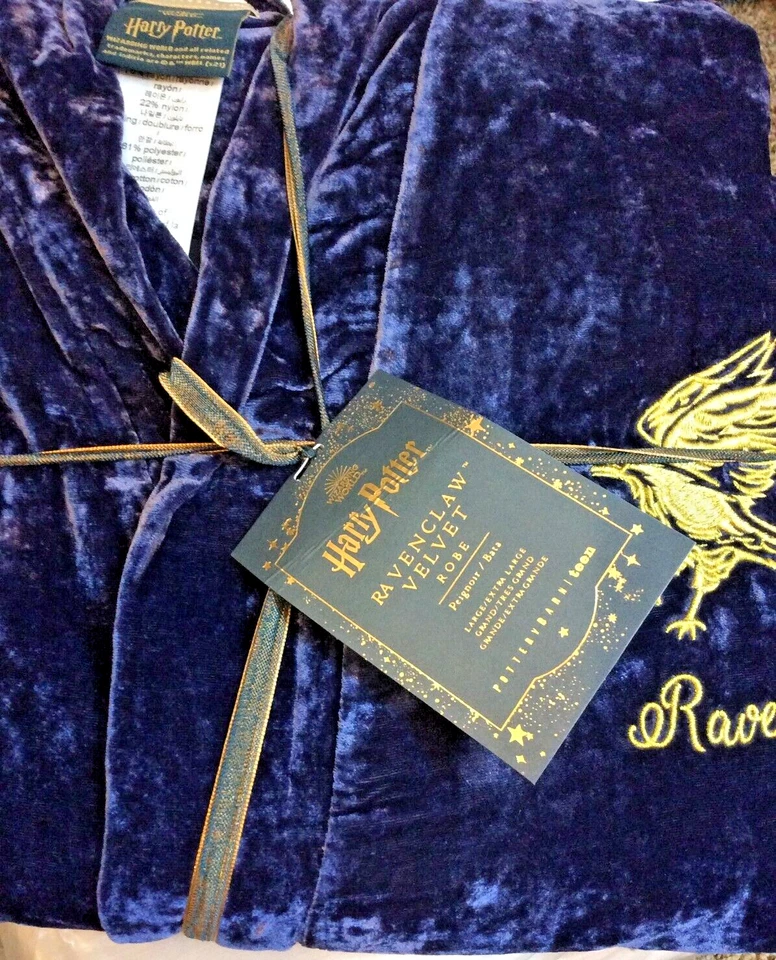 Bata de terciopelo Pottery Barn Teen Harry Potter Ravenclaw azul adolescente grande-extra grande Foto 1 de 1