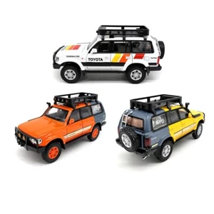 1:24 SUV Auto Spielzeug Sound Licht Diecast Fahrzeug für Toyota Land Cruiser LC80 Modell - Bild 1 von 25