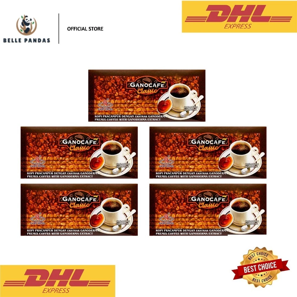 5 x Gano Excel Classic  Cafe Coffee Ganoderma Lucidum No Sugar + DHL SHIPPING - Image 1 of 4