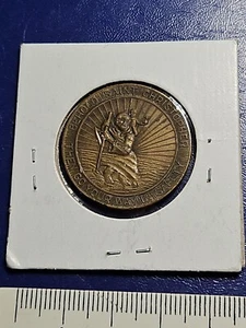 1930 Anno VIII Pope Pius XI Behold St. Christopher Go in Safety Medal(M.T.#0252) - Picture 1 of 2