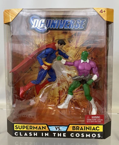 DCUC Superman VS Brainiac 6” Figure 2 Pack 2009 Clash In The Cosmos Cover