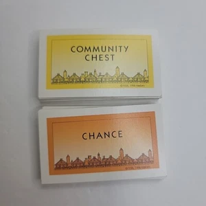 Monopoly Deluxe Edition Complete Set of Chance & Community Chest Cards 1998 - Picture 1 of 3