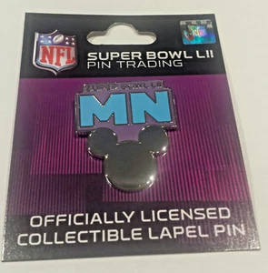 PIN DE COMERCIO COLECCIONABLE DISNEY NFL SUPER BOWL LII MINNESOTA ICONO MICKEY MOUSE - Imagen 1 de 3