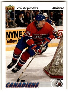 1991-92 Upper Deck Eric Desjardins #360 Montreal Canadiens
