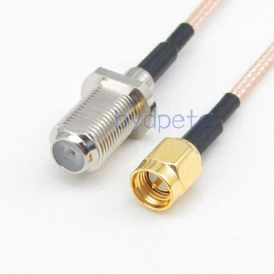 F female to SMA male plug connector RG316 RF Pigtail Coaxial Cable Any Length in - Image 1 of 4