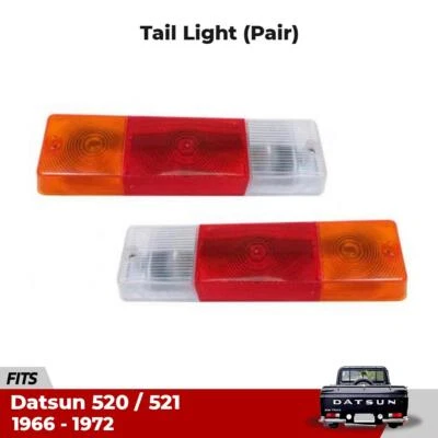 Tail Light Rear Lamp Pair Fits Nissan 1300 Datsun 520 521 Pickup 1966-72 E05 Foto 1 de 4