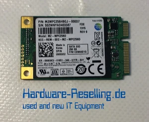 Samsung 256GB SSD M SATA 6G 1,8 " MZ-MPC256D 0WK6KV MZMPC256HBGJ-000D7 - Afbeelding 1 van 1