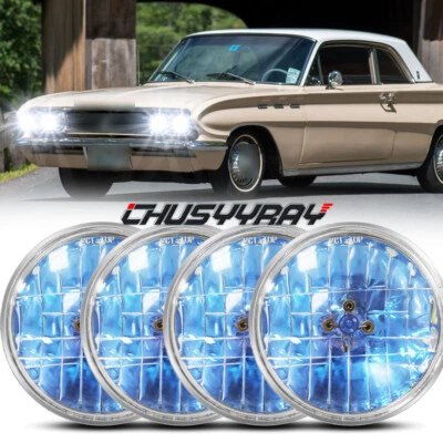 4 шт галогенных фар для Buick Skylark 1961-1972 GS 455 5 3/4 5,75 дюйма Hi/Lo - Изображение 1 из 4