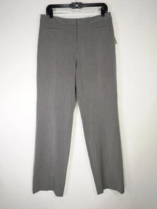 Pantalones Liz Claiborne Talla 10 Gris Audra Pierna Recta Nuevos con Etiquetas - Imagen 1 de 10