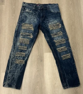 South Pole Jeans Men’s 34 X 32 Distressed Y2K Hip Hop - Bild 1 von 3