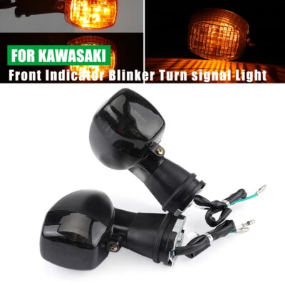 Front Indicator Blinker Turn signal Light For Kawasaki Ninja 500R ZX6R ZX7 ZX12R - Image 1 of 4