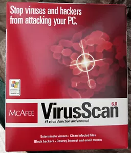 Mcafee Virus Scan 6.0 2001 - Vintage Complete in Box - Picture 1 of 3