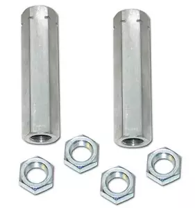 Extreme Duty 4140 Chrome Moly Tie Rod Adjusters with Jam Nuts | GM Applications - Picture 1 of 1