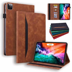 For iPad Air/Pro 11" 13" 2024 8/9/10th Flip Leather Wallet Card Stand Case Cover - Picture 1 of 18
