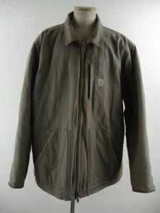 Men's 2XLT Carhartt Loose Fit Washed Duck Sherpa-Lined Ridge Coat OC4293-M Gray - Picture 1 of 22