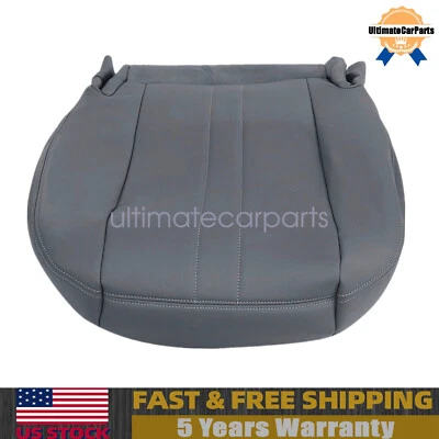 Driver Bottom Seat Cover Gray For 2007 2008 2009 Chevy Express & GMC Savana Van - Image 1 of 4