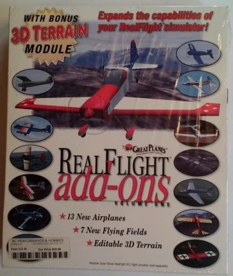Great Planes Real Flight Add-Ons Vol1 GPMZ4100 Simulator 1998 RARE VHTF NOS Seal - Image 1 of 4