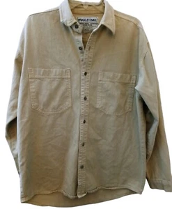 Buckley Bay Tan Men's 100% Cotton Button Down Size Large Good Condition NOTES - Picture 1 of 5