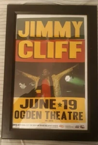 JIMMY CLIFF 2012 ORIGINAL  Rock Concert poster framed 12x18" denver - Picture 1 of 2
