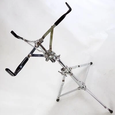 Suporte de tarola Slingerland "Rocket" 1382 cromado vintage anos 70 resistente com suporte único - Imagem 1 de 4