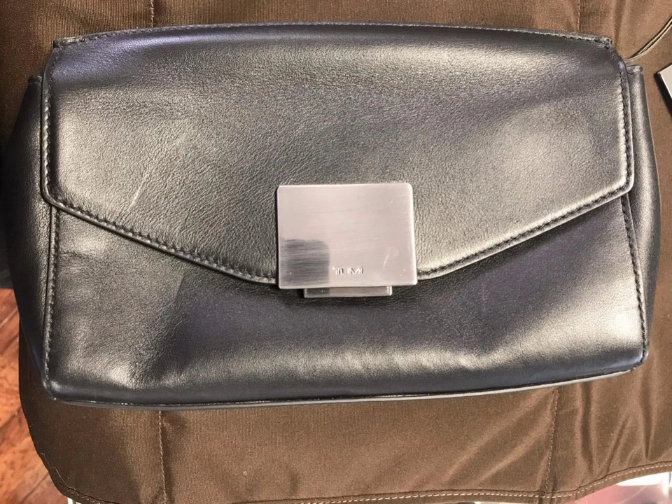 Tumi Mariella Maya Crossboday Shoulder Leather Bag 073511d Black RARE